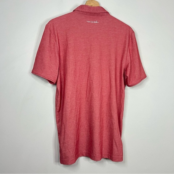 Travis Mathew “Wine Tasting” Red Excursion Knit Golf Polo Medium - Picture 9 of 10